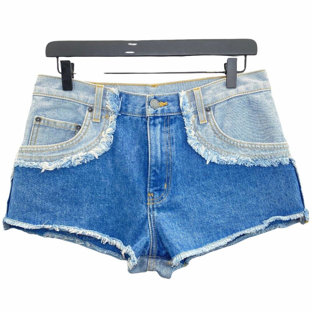 Carmar Isabella Cut-Off Denim Shorts Size‎ 28 Frayed Distressed Mid Rise Hipster